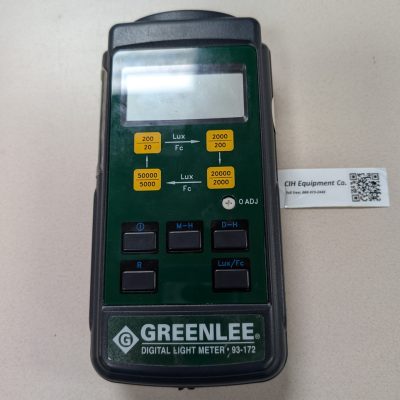 Greenlee 93-172 Light Meter Calibration